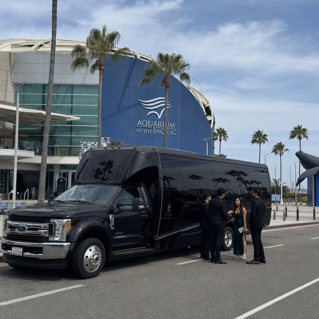 Rent a Bus to the Aquarium of the Pacific