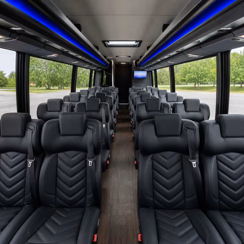 15-35 Passenger Minibus Interior