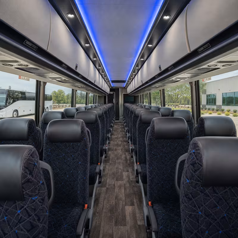 40-56 Passenger Charter Bus Interior