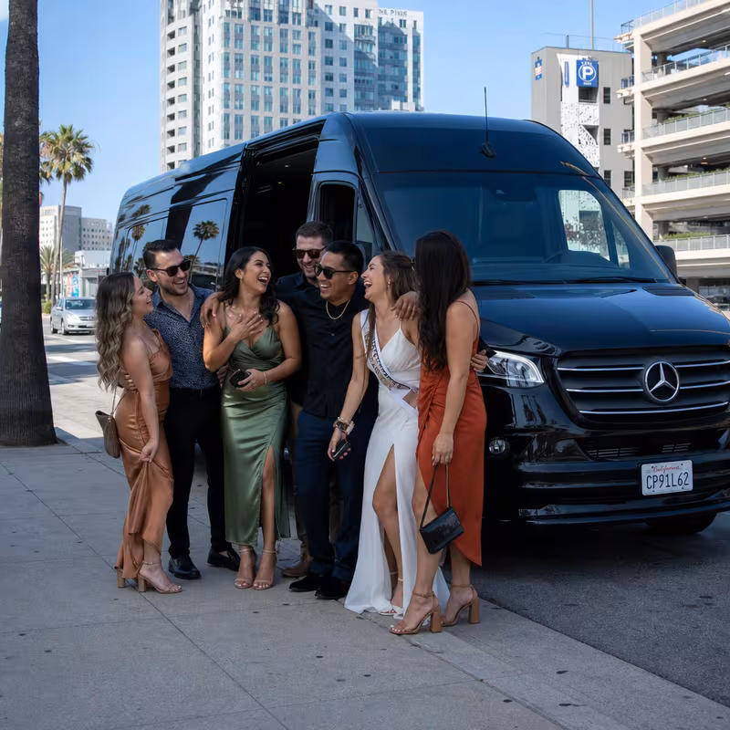 Long Beach Bachelor & Bachelorette Transportation fleet vehicle