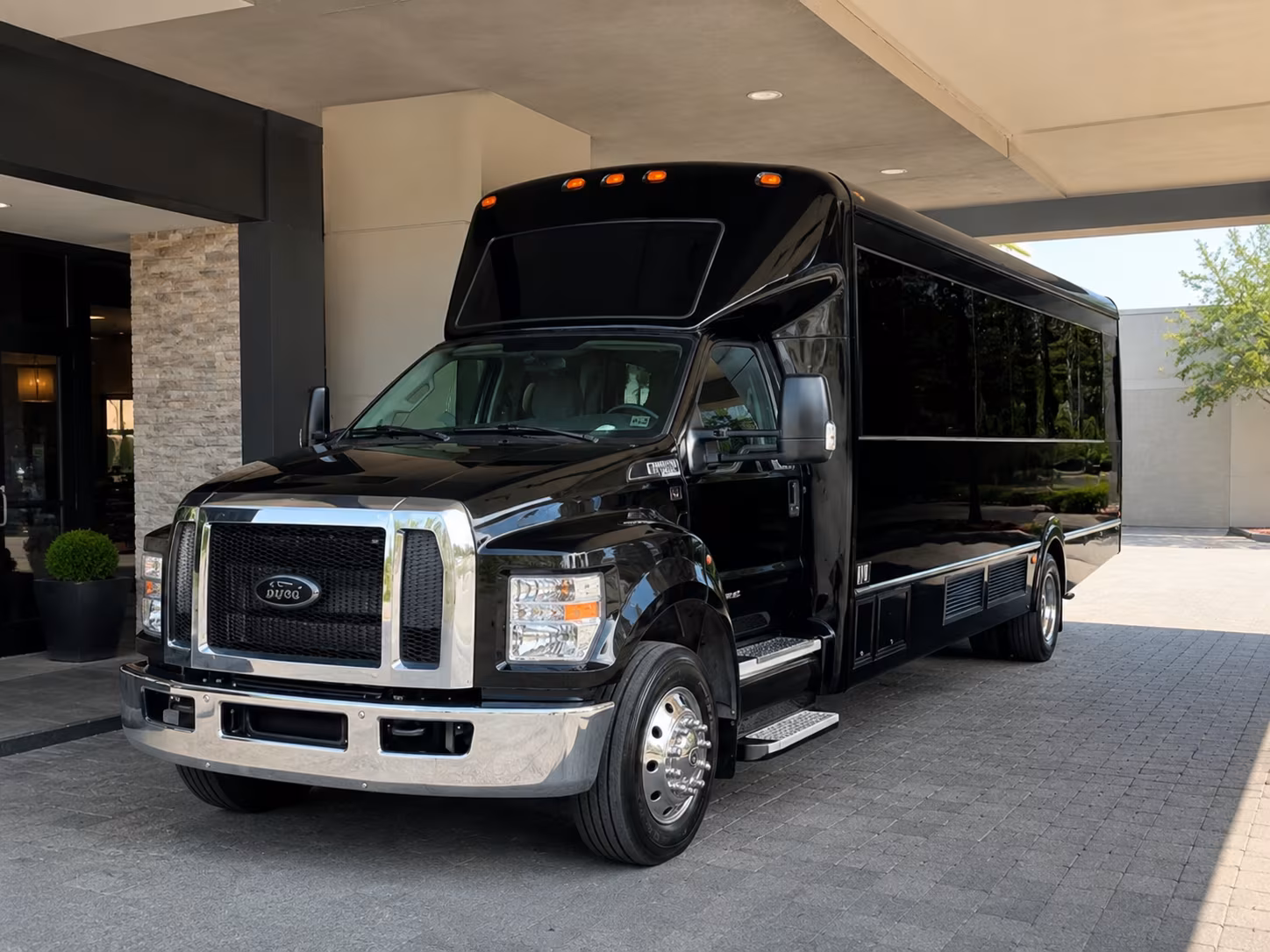 Long Beach Bachelor & Bachelorette Transportation party bus exterior