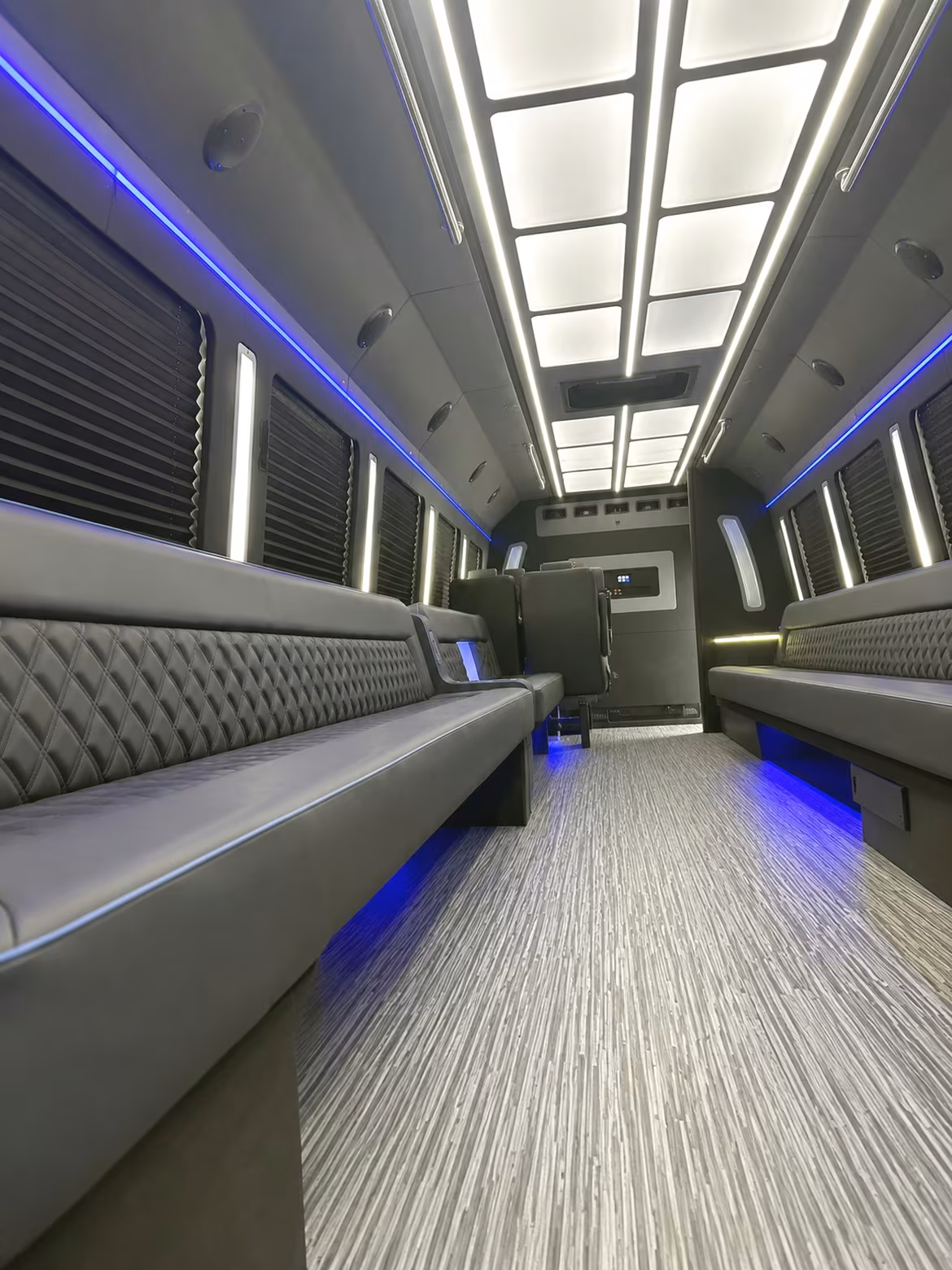 Long Beach Bachelor & Bachelorette Transportation party bus interior
