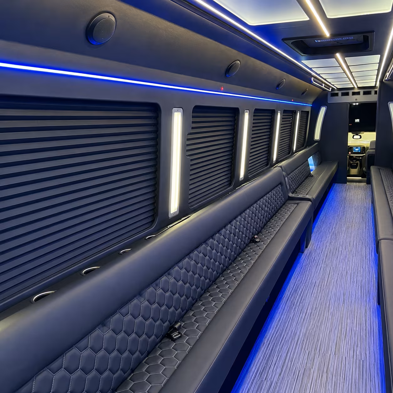 Long Beach Birthday, Sweet 16, & Quinceañera Transportation party bus exterior