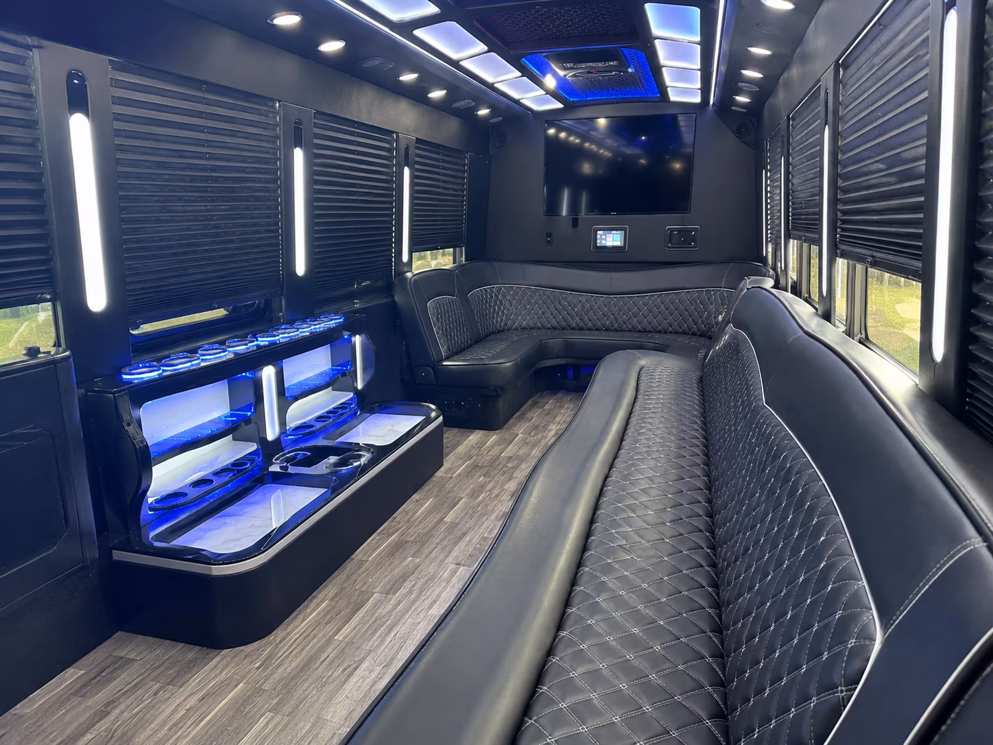 Long Beach Concert & Music Festival Transportation party bus exterior