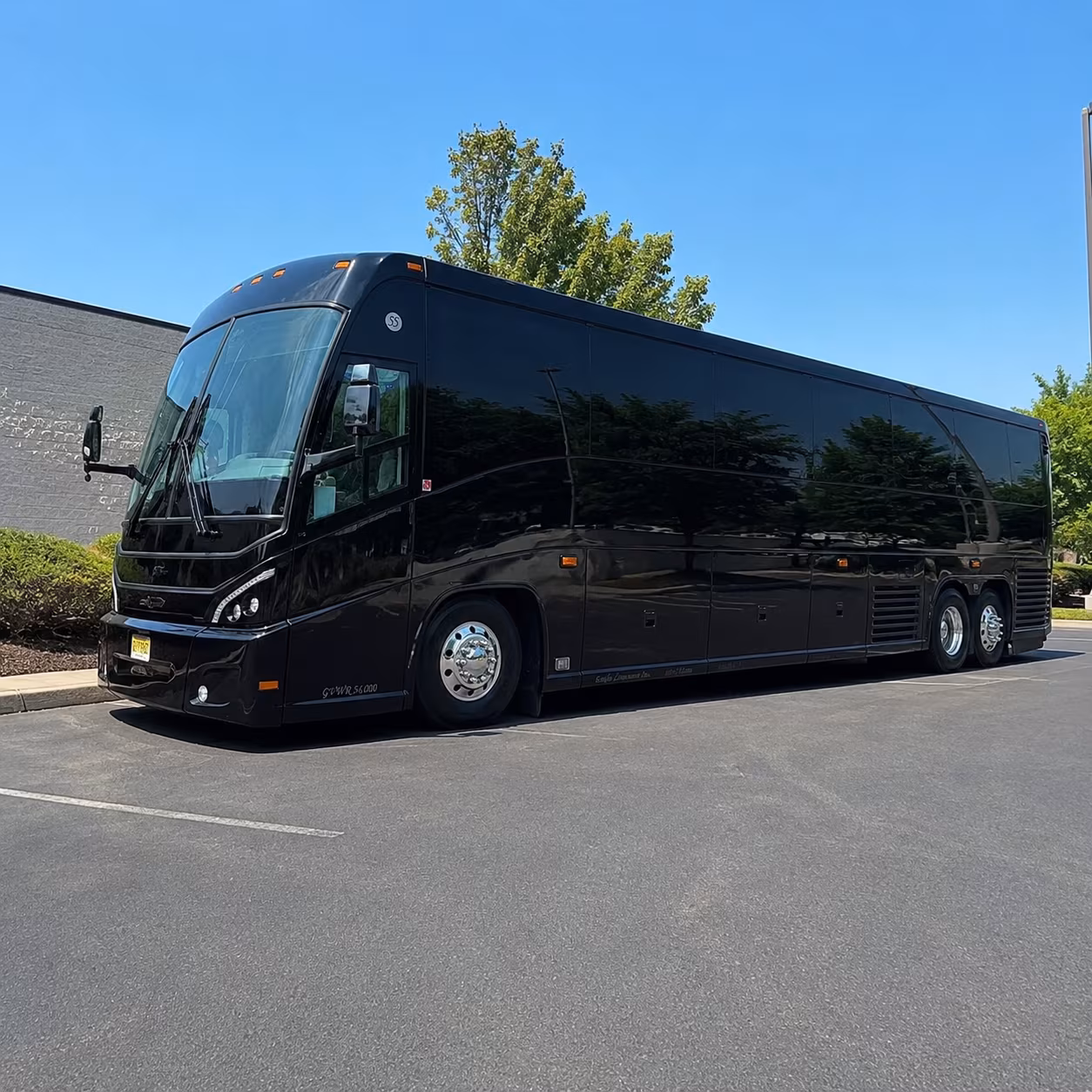 Long Beach Corporate Transportation party bus exterior