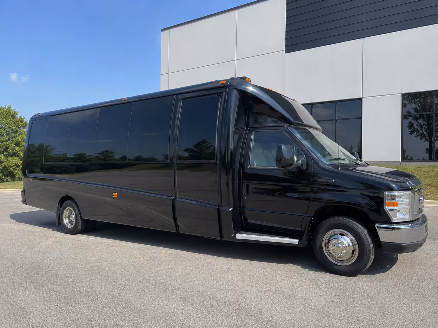 Long Beach Private Event Transportation party bus exterior