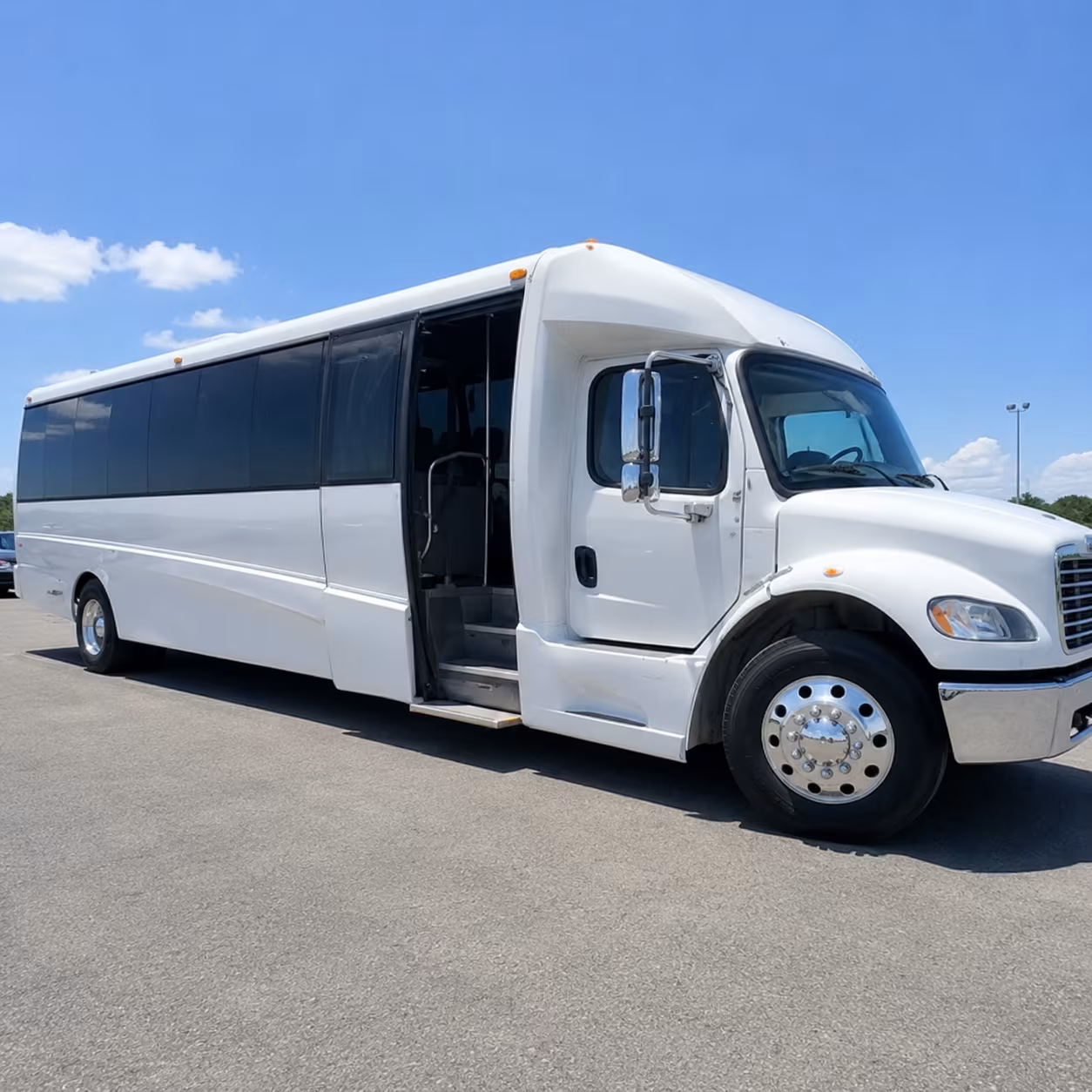 Long Beach School Event Transportation party bus interior