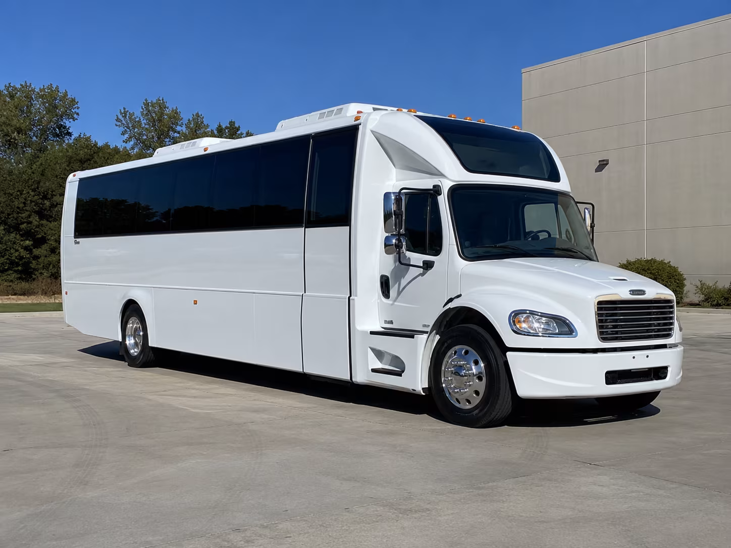 Long Beach Sporting Event Transportation party bus exterior