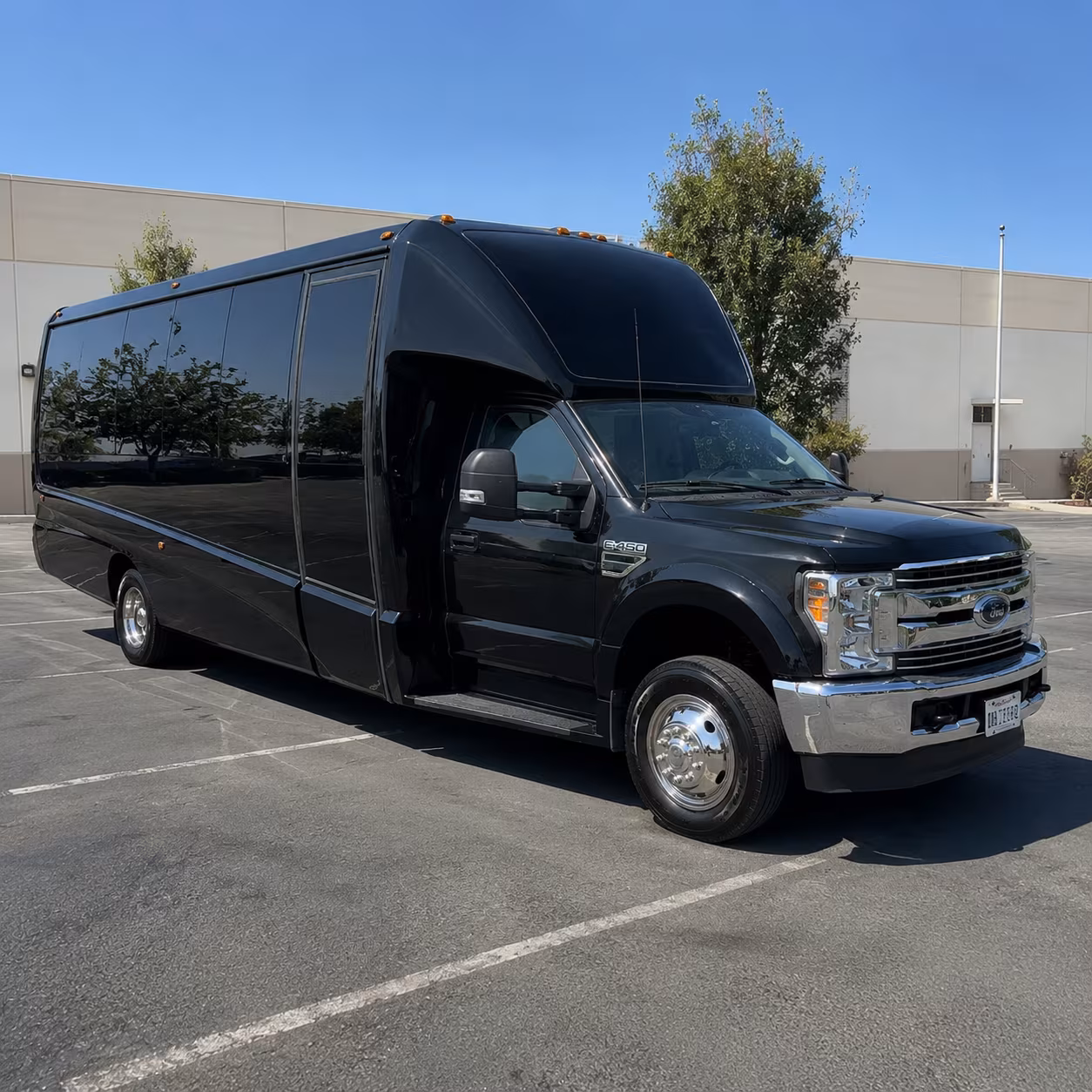 Long Beach Winery Tour & Pub Crawl Transportation party bus exterior