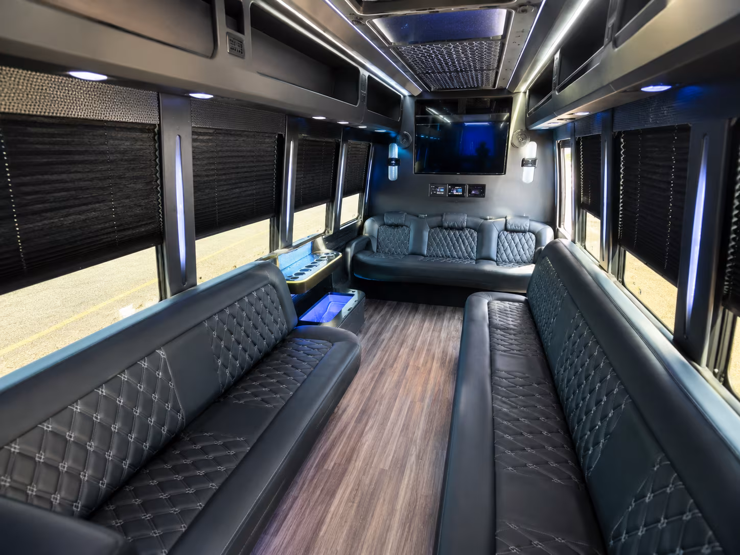 Long Beach Winery Tour & Pub Crawl Transportation onboard seating