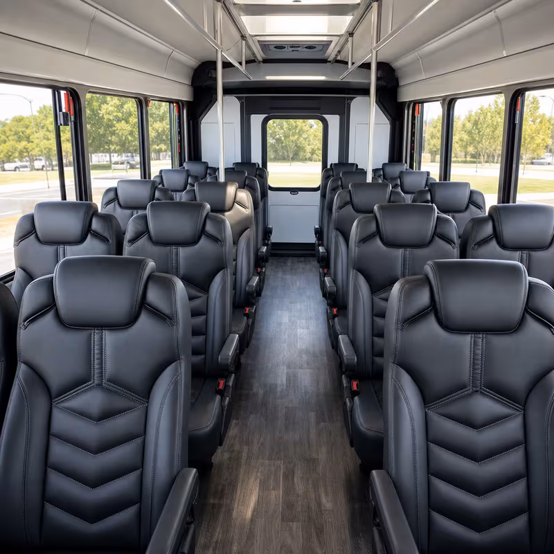 15-35 Passenger Minibus Interior