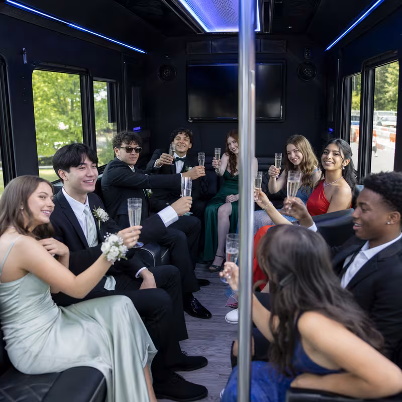 Long Beach Prom & Homecoming Transportation fleet vehicle
