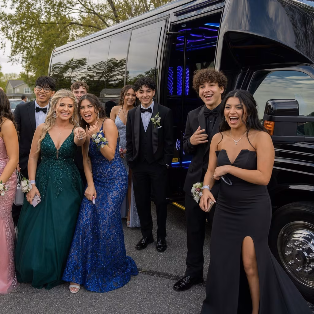 Long Beach Prom Party Bus Rental