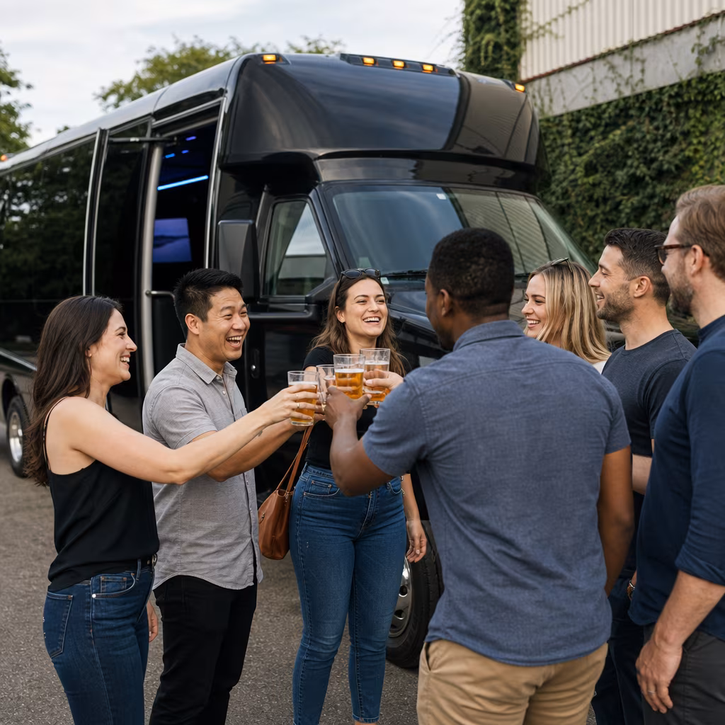 Long Beach Winery Tour & Pub Crawl Transportation